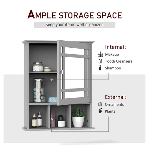 Bathroom Cabinet with Mirror - Picture 2 of 8