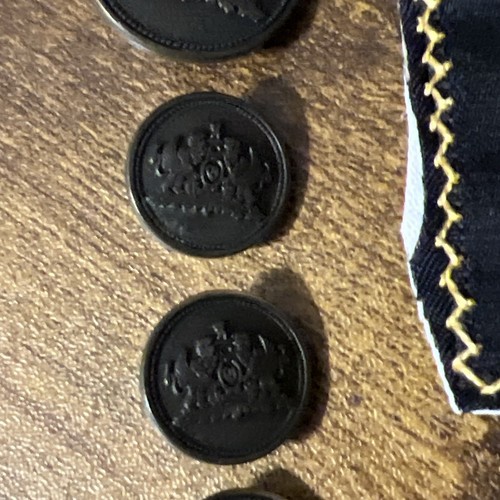 Oxxford Clothes Replacement Buttons Bronze Crest Vintage Coat Of Arms Logo - Picture 4 of 12