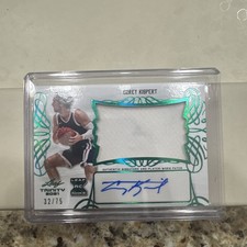2021 Leaf Trinity Corey Kispert Patch Auto Rookie Out Of 75 Emerald