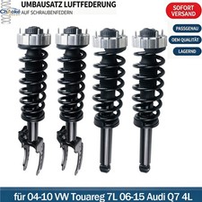 4xFür VW Touareg 7L Audi Q7 4L Luftfederbalg Zu Schraubenfeder Umrüstsatz