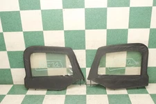 97-06 Wrangler Black Cloth Soft Top Pair LH RH Door Upper Windows OEM Factory OE