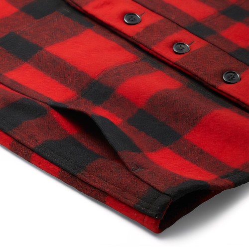 Filson Mackinaw Wool Vest Red & Black Plaid, Men's Medium - Picture 2 of 6