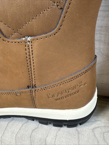 BEARPAW Isabella Waterproof Winter Boots Tall Brown Sherpa Lined Womens Sz 8 NEW - Picture 6 of 18