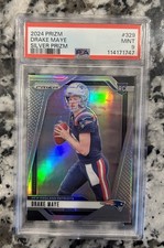 2024 Prizm Silver Drake Maye RC PSA 9