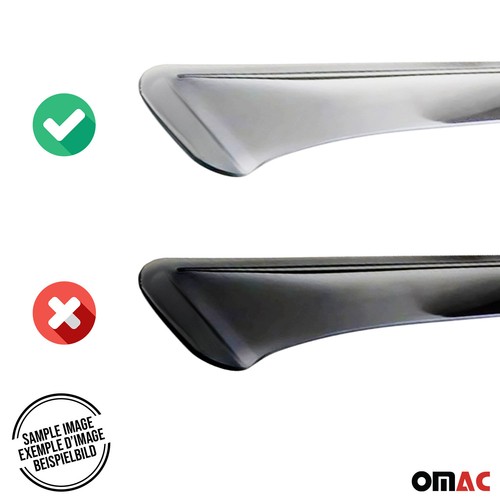 Déflecteur de vent déflecteur de pluie pour Seat Leon ST break 2012-2020 5 portes acrylique foncé 2x - Photo 8/9