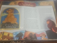 simba lion king willabee and ward 9x12 patch disney collection sheet w&w display