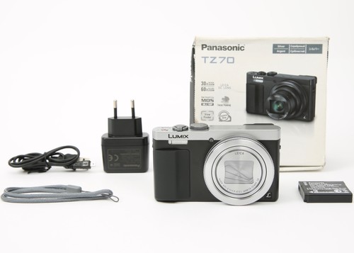 Panasonic Lumix DMC-TZ70 12.1MP Kompakt-Digitalkamera (Silber) 30x Zoom - OVP