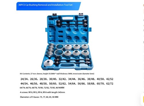 Automotive Bushing Removal Tool Screw-Type Iron Sleeve Extractor Replacement - Picture 12 of 13
