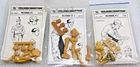 Verlinden  1/35 WWII Mechanic Figure Resin Kit Lot of 3 German/US/British Heads
