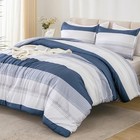 Comforter Set - 3 Pieces Lightweight Fluffy Bedding Full Mineral Blue