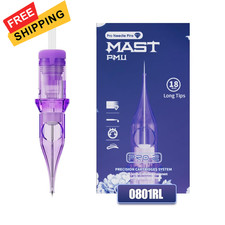 Tattoo Needles 0801RL 20Pcs Premium 18mm Long Tips Pro 0.25mm