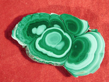 Polished Cave Malachite Stalagmite Or Stalactite Slab With Stand! Congo 17.3gr