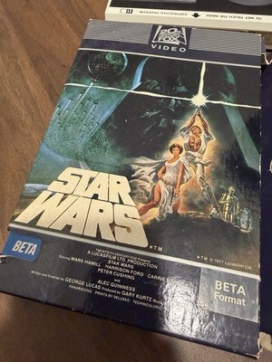 Star Wars 1977 Betamax Tape 20th Century Fox Video Beta, Matching Serial
