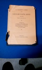 A short Life of Shakespeare with the sources Charles williams Edmund Chambers