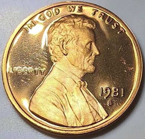1981 S MS BU Type 1 Lincoln Memorial Cent Penny 1C Coin Copper Proof US MINT