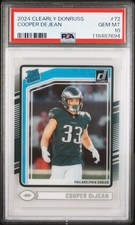 2024 CLEARLY DONRUSS #72 COOPER DEJEAN PSA GEM MINT 10