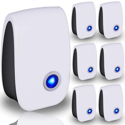 Intelligent Ultrasonic Pest Control Plug-In - 6 Pack with Nightlight Feature