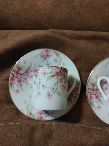 Lefton China Espressotassen und Untertassen 1994 Geo Z Lefton 01464 Japan - Bild 3 von 6