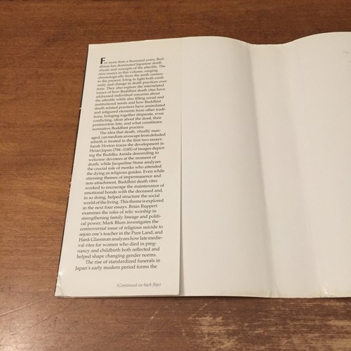 Death and the Afterlife in Japanese Buddhism 2008 U of Hawai'i HBDJ Good Cond - Picture 12 of 13