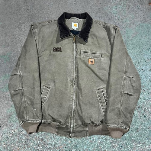 Vintage 90s Carhartt Detroit Jacket, Light Brown Color, Mens Size Large
