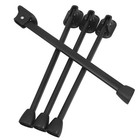 4 Pcs Fold down Table Legs Cabinet Dining Metal Feet for Furniture
