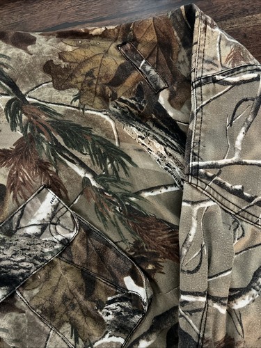 Whitewater Shirt Mens Large L Real Tree Pro Series Camo Hunting Button Up - Picture 4 of 6