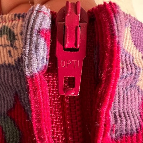 Vintage 80s Laura Ashley Floral Cord Long Dress 10 Red Purple Cottagecore - Bild 6 von 10