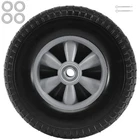 Uimoso Solid PU Run-Flat Tire Wheel Flat Free Tubeless Tire 10" 2-Pack 180 lbs