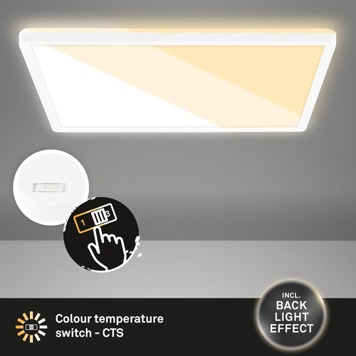 Plafoniera LED Piatta per Soggiorno, Lampada LED Con Colore Della Luce Regolabil - Foto 2 di 12