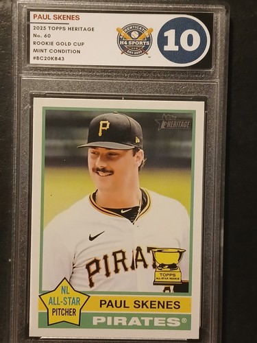 2025 Topps Heritage - Paul Skenes #60 - Foto 1 di 2