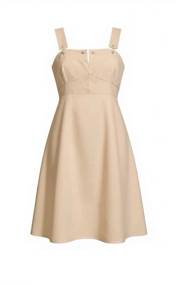 Vestido FENDI By KARL LAGERFELD S/S Pasarela 1995 Marfil Lino DE COLECCIÓN Talla 10 Foto 3 de 4