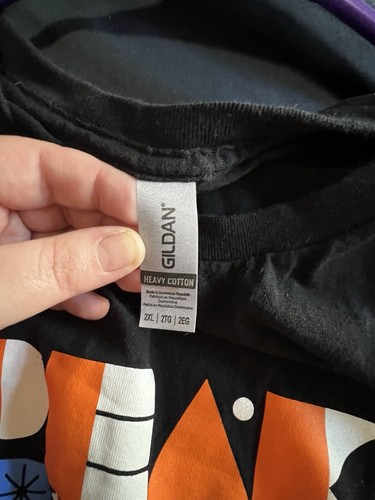 Amazon Peak Official 2022 Orange Blue White Logo Men's Black T-Shirt 2XL - Picture 4 of 5