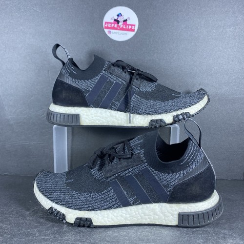 Adidas NMD Racer PK schwarz Strick sportliche Laufschuhe Turnschuhe Herren - Größe 10,5