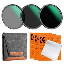 K&F Concept 77mm Lens Filter Set – ND8, ND64, ND1000 Neutral Density Filters
