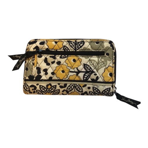 Vera Bradley Damen Geldbörse Go Wild Floral gelb Drehverschluss Akkordeon umlaufender Reißverschluss - Bild 9 von 12