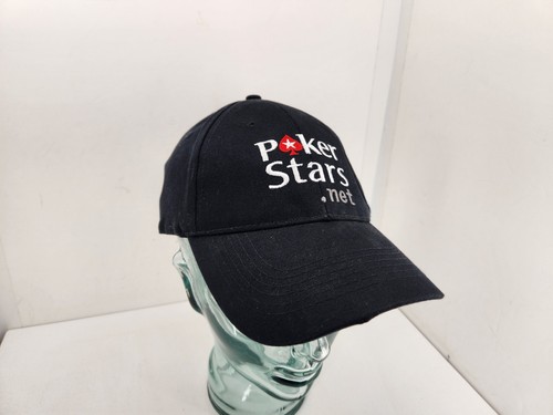 Poker Stars Ball Cap Hat Black Card Tour Strap Back