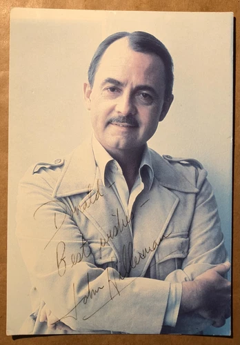 John Hillerman Signed Continental Postcard Magnum P.I.