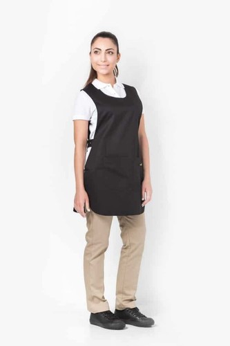 UNISEX TABARD APRON FRONT POCKET Kitchen Bar Cleaning Catering Uniform Colour UK - Picture 11 of 28