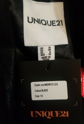blazer para mujer Unique21double breasted blazer in black size(6)Free shipping🥰 - Picture 7 of 8