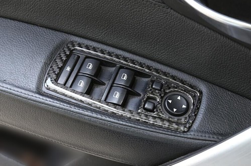 Fit For BMW X3 E83 2006-2010 Real Carbon Fiber Window Switch Button Garnish Trim - Picture 9 of 9