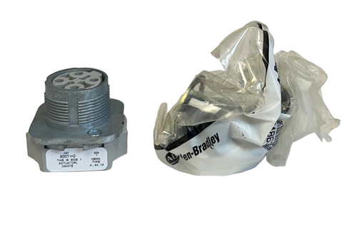 4 ALLEN BRADLEY 800T-H2 /T 30mm SELECTOR SWITCH PUSH BUTTONS WHITE 800TH2 NSMP - Picture 2 of 3