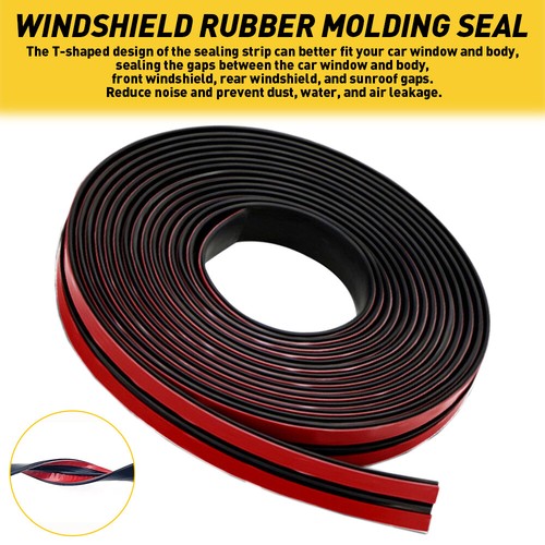 4M Car Windshield Roof Seal Noise Insulation Rubber Strip Sticker Accessorie - Picture 11 of 12