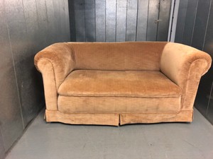 Antique Victorian Sofa Reupholstered With Zoffany Glyndebourne Velvet
