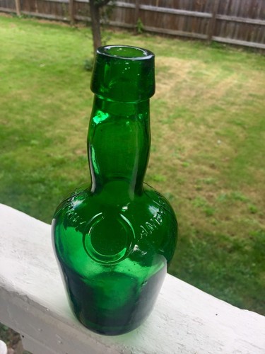 Rare Emerald Green Lady's Leg Medicine Emb American Therapeutic Co.handtooled - Picture 5 of 6