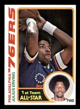 1978 Topps Basketball #130 Julius Erving EX *d2