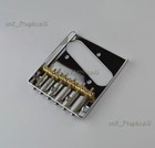 TL Vintage Style Chrome 6 Brass Saddle Bridge For  Electric Guitar