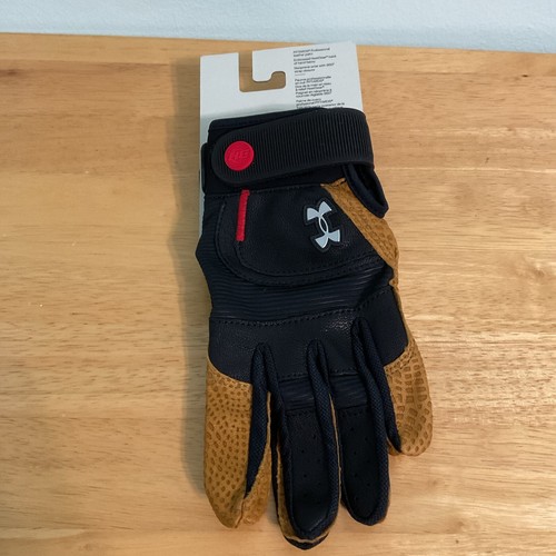 Under Armour Bryce Harper Pro Baseball Batting Gloves Mens Small Black - Picture 4 of 6