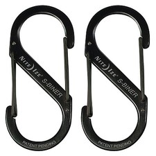Nite Ize Stainless S-Biner No. 1 Carabiner Style Clips S Hook Pack of 2