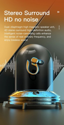 Auriculares TWS Bluetooth 5.3 Auriculares Inalámbricos Auriculares Deportivos Gancho para Correr - Imagen 6 de 11