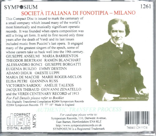 ANSELMI - BERTRAM - BONCI - FONOTIPIA CENTENARY CELEBRATION - SYMPOSIUM - Picture 2 of 2